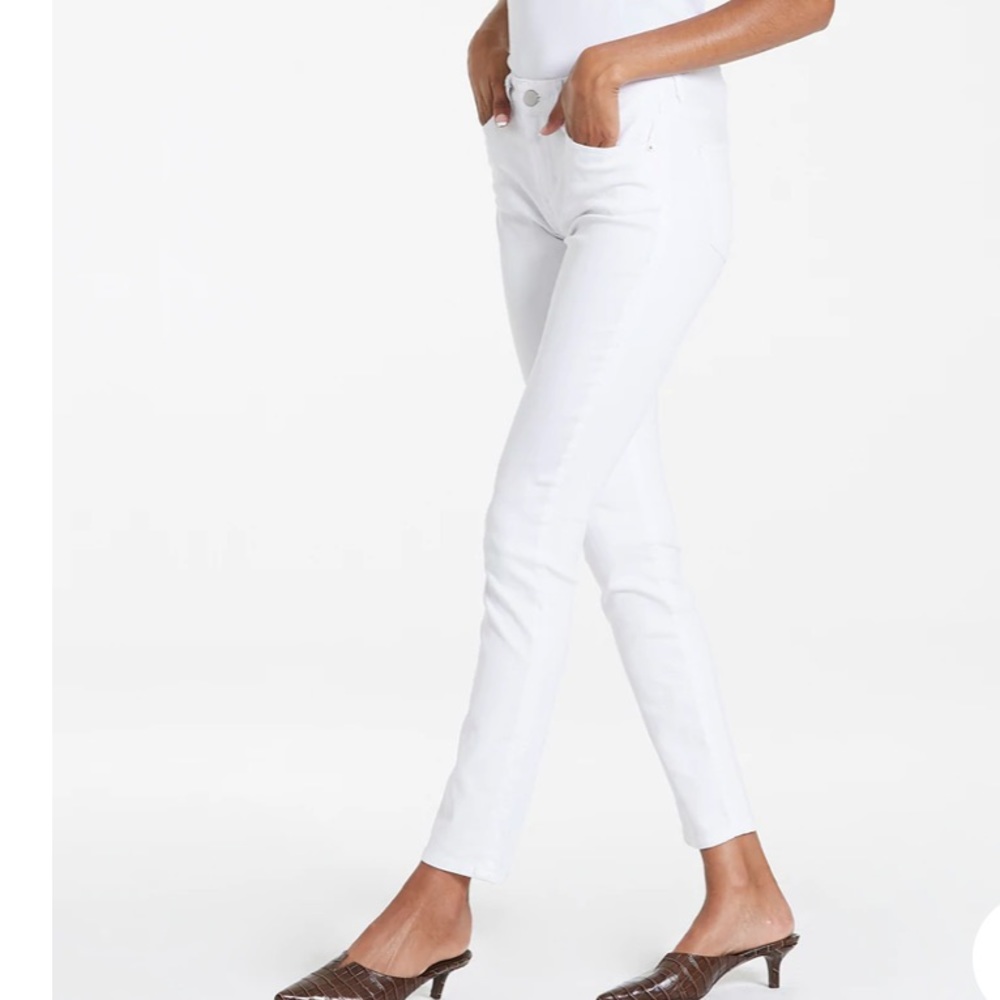 NWT DEAR JOHN DENIM GISELE HIGH RISE SKINNY JEANS WHITE sz 24